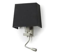 EXO lighting FIRENZE Plafonnier BIOS 64,1 x 20,2 x 7,8 T8 18 W 2 x E27 Bl. Couleur : Nickel Satiné