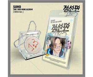 EXO Suho 점선면 1 to 3 Dot Line Surface 3rd Album SMini Version Case+Ball Chain+1ea Music NFC+1p PhotoCard+Tracking Sealed