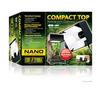 Exo Terra Galerie compacte Top 20 cm – 1 douille E27 pour reptiles et amphibiens, noire