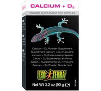 Exo Terra Complément alimentaire en poudre, calcium et vitamine D3, complément alimentaire pour reptiles, 90g