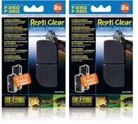 Exo Terra Hygromètre pour Reptile Cartouche Charbon Repticlear (Lot de 2)