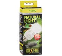 Exo Terra Lumière naturelle, lampe à spectre complet, lampe compacte avec spectre lumineux idéal pour tous les reptiles et amphibiens, 13 W, douille E27