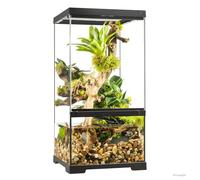 Exo Terra Pro Paludarium Terrarium en Verre pour Amphibiens 30 x 30 x 60 cm | Zone d'eau extra profonde, système de ventilation optimal, fond étanche, couvercle en maille amovible