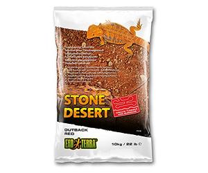 Exo Terra PT3136 Outback Red Stone Desert Sol désert pour terrarium malléable Rouge 10 kg