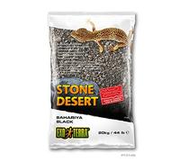 Exo Terra PT3149 Bahariya Black Stone Desert Sol désert pour Terrarium malléable Noir 20 kg