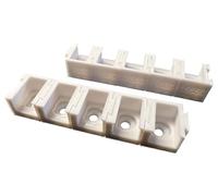 eXODA 10x support pour 2 Wago connecteurs type 221-412 adaptateur blanc enfichable pour supports 3 pôles et 5 pôles max 4mm2 câbles qualité de montage fiable