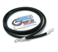 Exoda câble de batterie 50 mm² 2,5m M10 cosses noir adapté pour voiture bateau moto flexible 99 pour cent cuivre résistant à la chaleur jusquà 70° revêtement PVC polyvalent