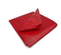 Exoda Drap de bain étanche en vinyle rouge 99 pour cent résistant à la déchirure lavable jusquà 30 pour cent idéal pour des jeux humides