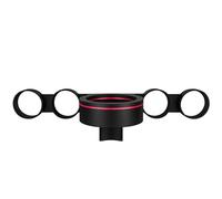 Exoda support mural pour sèche-cheveux Remington en noir-rose idéal pour montage mural avec design pratique et bras stables pour fixation d'accessoires