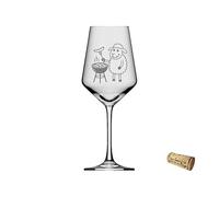 eXODA verre à vin 350ml Puppa mouton pour barbecues élégant lavable au lave-vaisselle idéal pour des soirées conviviales en extérieur un point focal chaleureux.