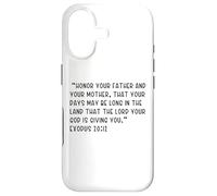 Exode 20:12 Honorez Votre père et Votre mère, Que Votre Coque pour iPhone 17