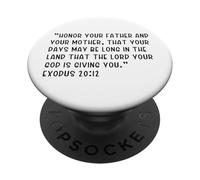 Exode 20:12 Honorez Votre père et Votre mère, Que Votre PopSockets PopGrip Adhésif