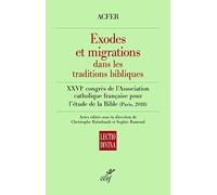 Exodes et migrations dans les traditions bibliques