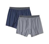 ExOfficio Lot de 2 Boxers Give-N-Go 2.0 pour Homme, Bleu Marine/Acier Onyx, Medium
