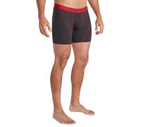 ExOfficio Men's Give-n-Go Sport Mesh 2.0 Boxer Brief 6", Black/Scarlet Sage, XX-Large