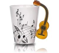 Exogio Tasse de Musique Guitare Electrique, Personnalisé Tasse à Café, Mug Original Céramique et Créatif pour Café, Lait et Thé, Tasse Cadeau pour Anniversaires, Noël, bureau et maison