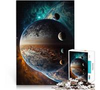 Exoplanète Loup Puzzles de 1000 pièces pour Adolescents pour s'amuser en Famille Collection d'artistes, Beaux-Arts 38x26cm