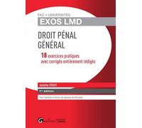 Exos lmd. exercices corriges de droit penal 20 exercices corriges entierement rediges - Juliette Sygut - Gualino Eds - broché - Etude