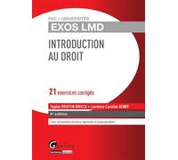 Exos lmd - introduction au droit - 4ème édition Préparation aux travaux dirigés et aux examens - Laurence Caroline Henry - Gualino Eds - broché - Scolaire / Universitaire