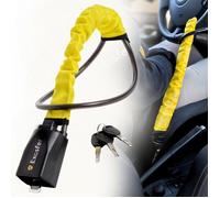 EXOSFER - Bloque Volant Voiture - Pour Automobile, Camping Car, Fourgon, Utilitaire - Protection Visible, Dissuasive et Robuste