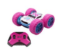 Silverlit Voiture RC Exost 360 Cross Flash – rechargeable, 2 faces 360°, phares LED – Rose