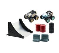 Exost Jump - Pack 2 Mini Voitures à Friction 8cm et Accessoires - Jouet à Collectionner - Dès 5 Ans