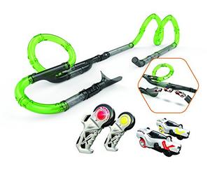 Exost Loop - Circuit de Voiture - Infinite Racing Set - Tubes XXL à Assembler - Loopings et Grand Saut Inclus