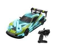EXOST - Voiture télécommandée - Flash Light - Voiture de Course Lumineuse - Echelle 1/14 - Vitesse Maximum de 15 km/h - 2.4Ghz - Vert - 31,5 cm - A partir de 5 Ans - 54021