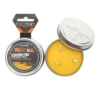 Exotac Candletin Bougie d'urgence pour homme Argenté Taille L