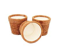 exotenherz - Kokodama Lot de 3 pots de fleurs vides 10 cm