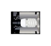 Exo Terra Galerie compacte Top 20 cm – 1 douille E27 pour reptiles et amphibiens, noire