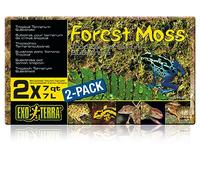 Exoterra Set de 2 Substrats Mousse de Forêt pour Reptile/Amphibien 7 L