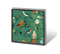 Exotic Bird Brooch Pins for Women Men Square Collar Lapel Pins Coat Jacket Accessories