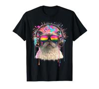 Exotic Shorthair Cat Casque Graphique Lunettes de Soleil T-Shirt