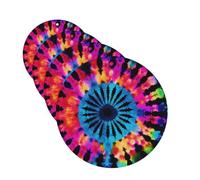 Exotic Tribe Lot de 4 désodorisants de voiture style Tie Dye - Cartes parfumées à suspendre - Longue durée - Pour armoire, salle de bain, voiture, miroir intérieur