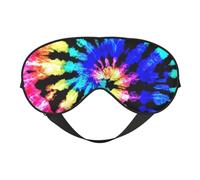 Exotic Tribe Masque de sommeil en soie avec boucle réglable pour femme Motif tie-dye