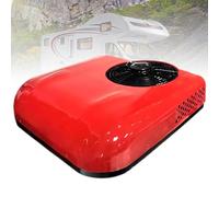 ExoticaBlend Climatiseur de Toit Électrique Universel avec Chauffage, sans Conduit, Installation Facile Red-24V