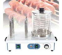 ExoticaBlend Cuiseur-Vapeur pour Hot-Dogs, Gril à Saucisses, Chauffe-Pains Électrique, Appareil de Maintien au Chaud de Comptoir avec Température Réglable et 3 ou 4 Barres Chauffante 4Stick