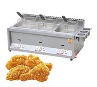 ExoticaBlend Friteuse en Acier Inoxydable - Friteuse à Gaz Multifonctionnelle Professionnelle avec Contrôle de la Température - Acier Inoxydable de Qualité Alimentaire