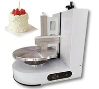 ExoticaBlend Machine à Étaler la Crème de Gâteau Automatique Gâteau d'anniversaire Machine à Étaler la Crème Électrique Revêtement de Gâteau Machine à Lisser,White