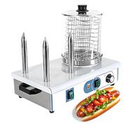 ExoticaBlend Machine Électrique à Hot-Dogs avec 3 ou 4 Rouleaux et Chauffe-Pains Intégré, Cuiseur-Vapeur Commercial et Gril de Contact, Température Réglable de 50 à 200 °C 3Stick
