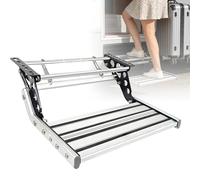 ExoticaBlend Marchepied pour Camping Car, Escabeau Pliable Manuel en Alliage D'Aluminium avec Bande Antidérapante et Extensible, Super Capacité de Charge de 150 KG, pour Camping Car 1Step-Manual