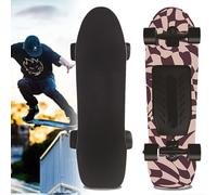 ExoticaBlend Skateboards Électriques, Longboard avec Télécommande sans Fil, Vitesse Maximale de 22 Km/h, 4 Vitesses Réglables, Planche en Érable 8 Couches, Skateboard Électrique F