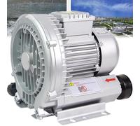 ExoticaBlend Souffleur Régénératif, 50Hz Monophasé, Souffleur à Anneau Vortex Haute Pression, Pompe à Vide Industrielle pour Soufflage ou Aspiration d'air,1100W