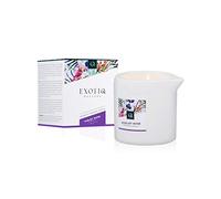 Exotiq Bougie de Massage Violet Rose 60 g bougies parfumées huile de massage relax huile de spa