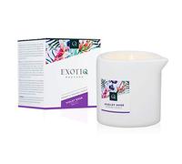 Exotiq Bougie de massage Violet Rose - Pour un massage sensuel - 200g