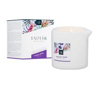 Exotiq Bougie de Massage Violet Rose 60 g bougies parfumées huile de massage relax huile de spa