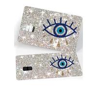 ExotixCard- Protection réfléchissante Originale Ultra Brillante pour Cartes de débit et de crédit. Coque Amovible et Brillante, avec informations au Dos particulièrement Lumineuses (Eyed)