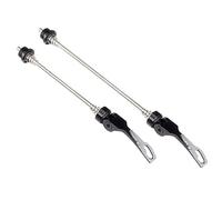 EXOTUF Paire de Broches à dégagement Rapide for vélos de Route et VTT - Brochettes anodisées légères en Noir, Bleu, Or et Rouge(Black)