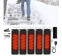 EXOTUF Tapis de déneigement for l'extérieur - Tapis d'entrée antidérapants en Caoutchouc avec Bouchon for Un déneigement sûr et Efficace(30x120cmx5Pcs)